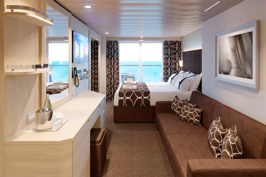 Каюта «С балконом Deluxe Fantastica (BR3)» — лайнер «MSC World Europa»